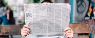 Man reading the paper