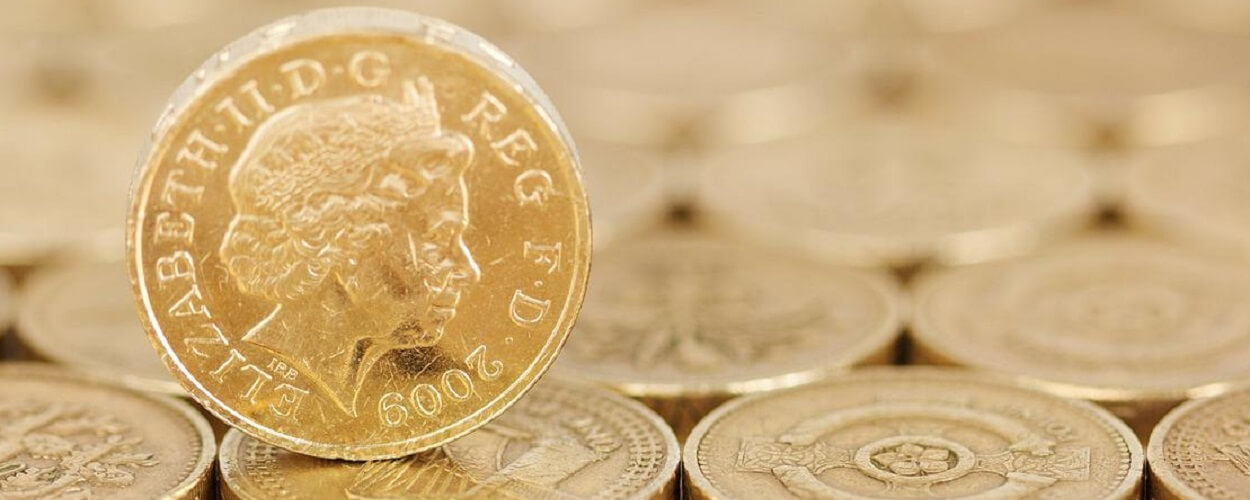 stack of british pounds representing universal credit payments